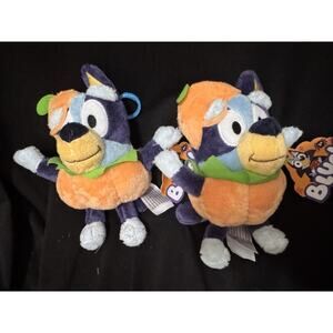 Bluey & Friends Halloween Plush Backpack Clip Bluey Pumpkin Costume